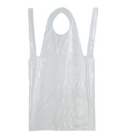 CERVA VYARA fehér egyszer használatos PE kötény (100db/csomag)