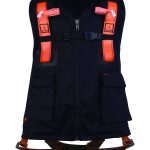 DELTA PLUS Har12gilno fekete testhevederzet jól láthatósági mellénnyel