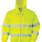 PORTWEST HiVis zippzáros fluo sárga pulóver