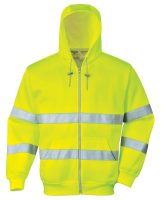 PORTWEST HiVis zippzáros fluo sárga pulóver