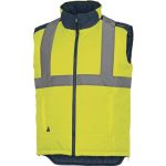 DELTA PLUS HV Fidji jelzősárga kifordítható téli mellény