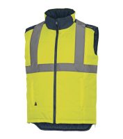 DELTA PLUS HV Fidji jelzősárga kifordítható téli mellény