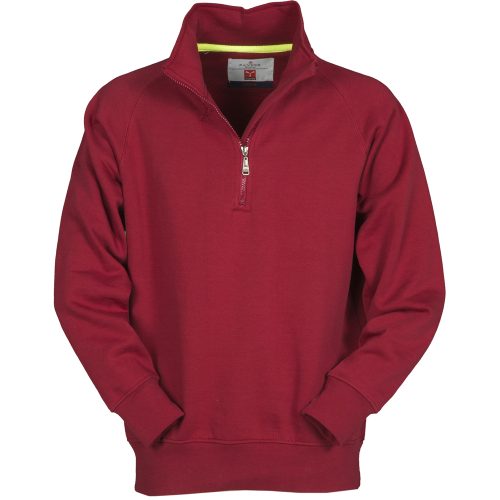 Payper ferfi felzipzaros pulover Miami bordo
