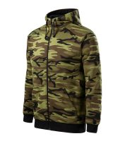 Adler CAMO ZIPPER férfi kapucnis felső