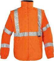 Vizwell 5 az 1-ben szélálló vízálló jól láthatósági jelző kabát, parka - Image 3