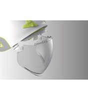 Delta Plus ONYX2 BLANC építőipari sisak dupla sisakhéjjal, beépített, behúzható szemvédővel - Image 3