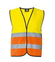 Korntex WOLFSBURG biztonsági mellény fekete szegéllyel