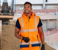 Burgia HIVIS Softshell levehető ujjú télikabát - Image 4